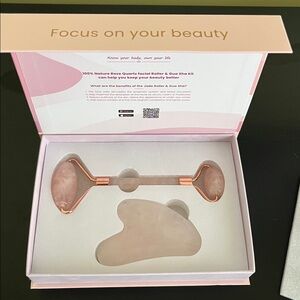 Femometer Jade Roller Gua Sha Kit - Pink